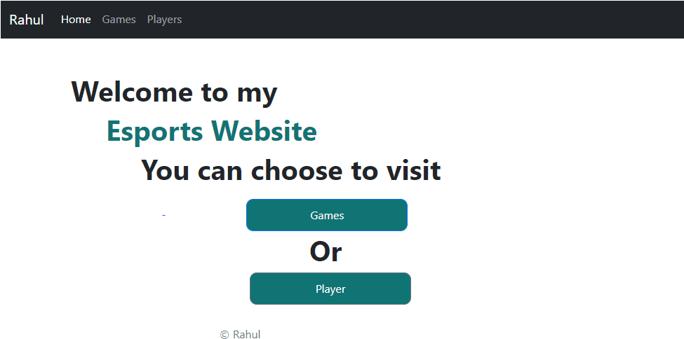 Esports Website