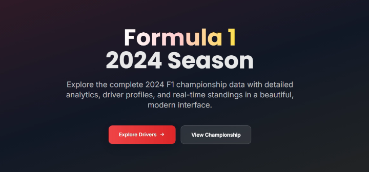 F1 2024 Season Data Explorer
